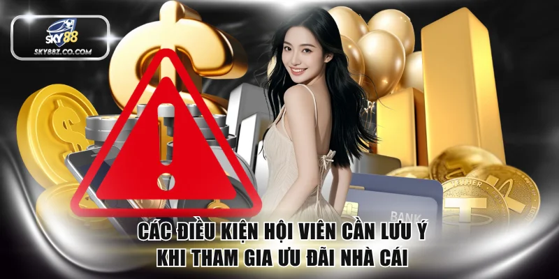Các điều kiện hội viên cần lưu ý khi tham gia ưu đãi nhà cái