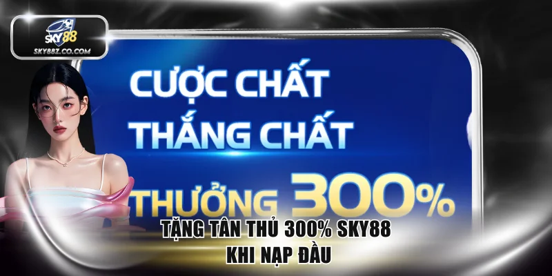 Tặng tân thủ 300% SKY88 khi nạp đầu